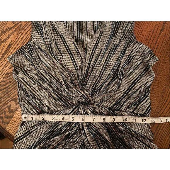 Anthropologie - Misa Metallic High-Low Midi Dress size M - Picture 13 of 14
